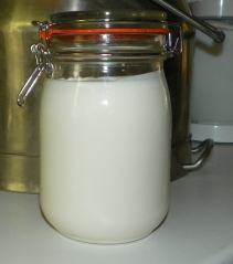 Jar of goat cream