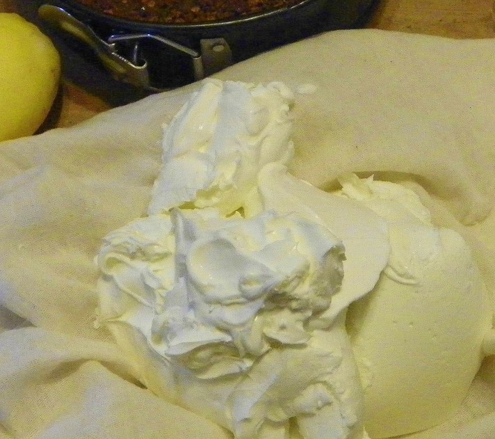 Home made goat's cream mascarpone